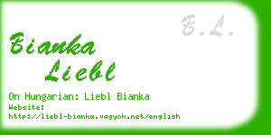 bianka liebl business card